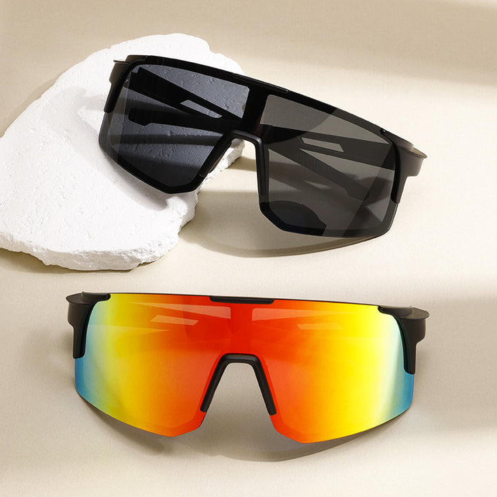 Unisex nan sporty wraparound sunglasses with polarized lenses, high UV protection and non-slip nose pad Bowlift