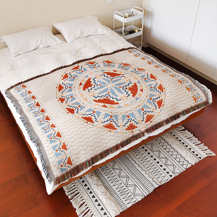 Bohemian Patterned Throw Blanket