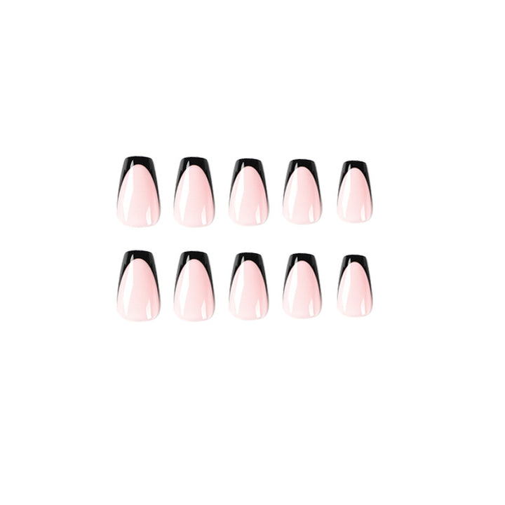 Elegant stiletto nails with contrasting French tip Bowlift