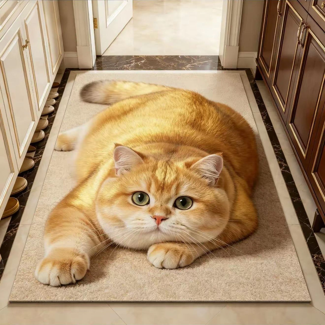 Cat Theme Soft Plush Carpet