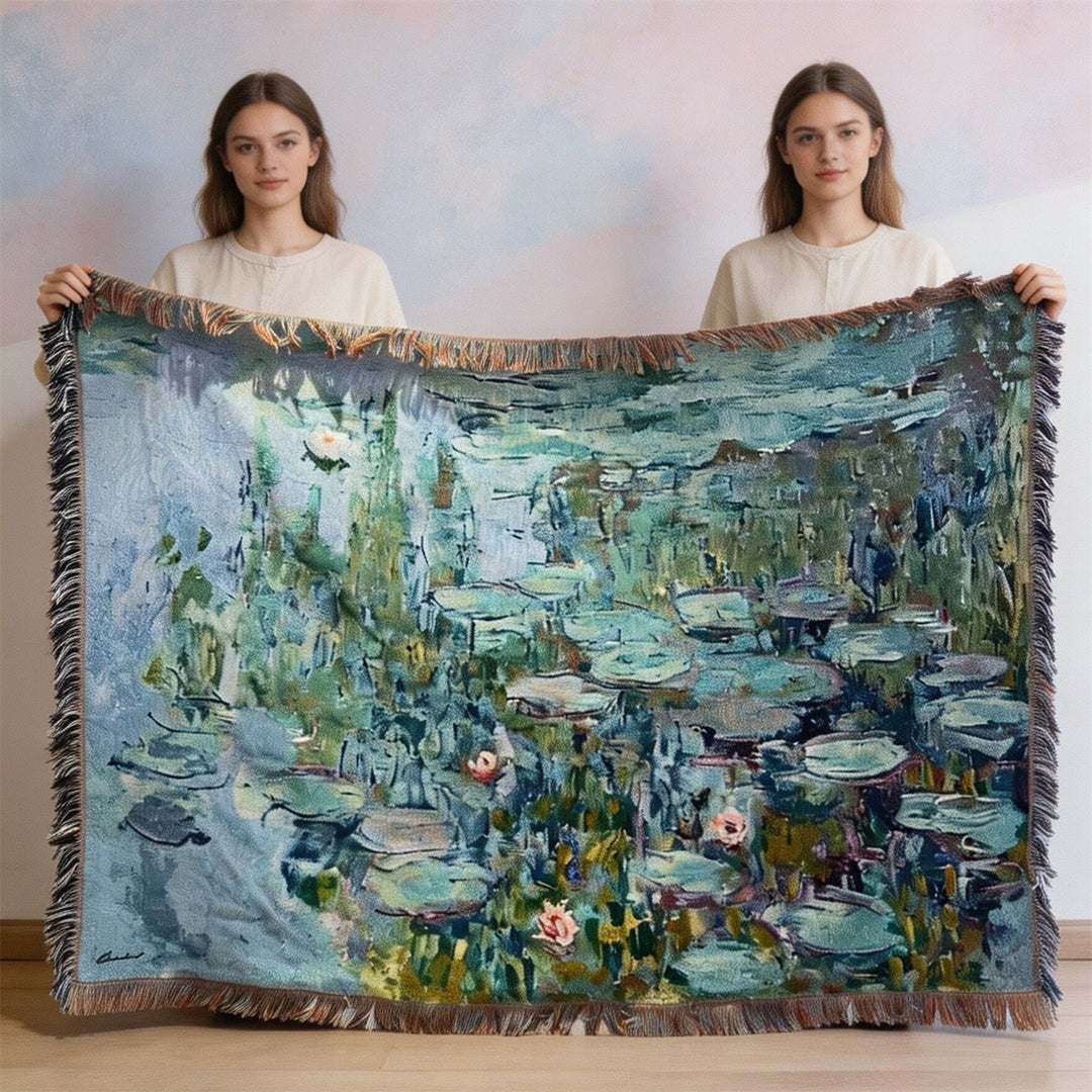 Artistic Floral Throw Blanket