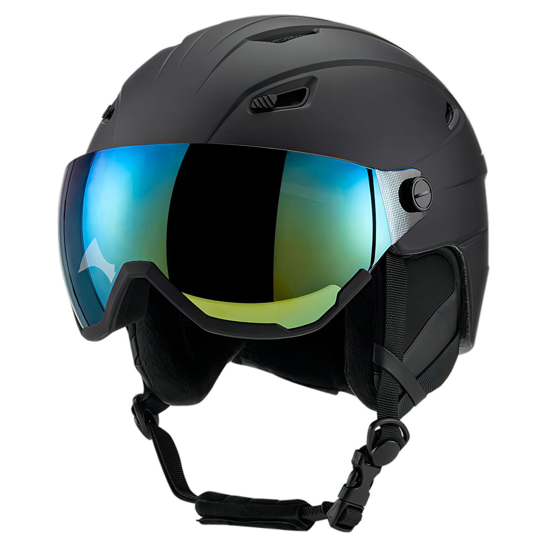 Snow Sports Helmet with Integrated Visor Bowlift