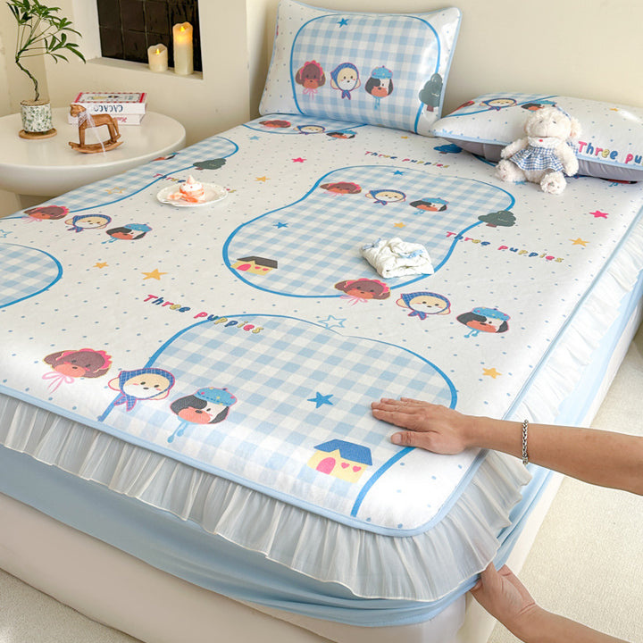Decorative Floral Mattress Protector