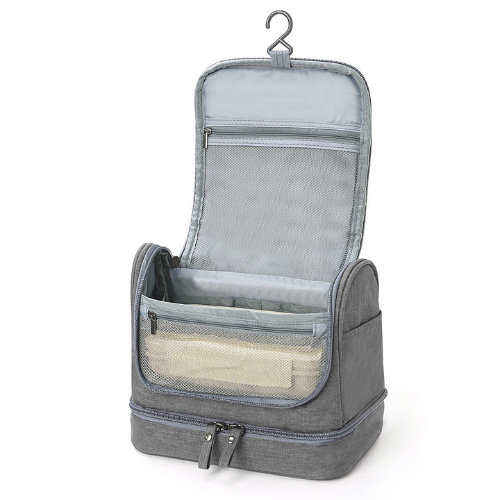 Travel toiletry bag with multiple compartments and practical organization Bowlift