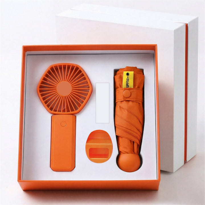 Unisex Portable Fan and Water Bottle Set Bowlift