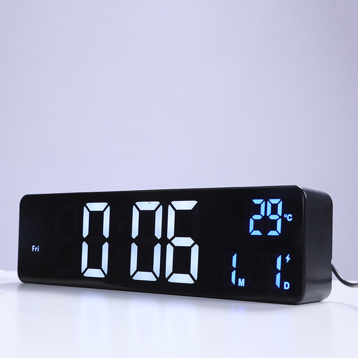 Digital alarm clock with temperature and date display Bowlift