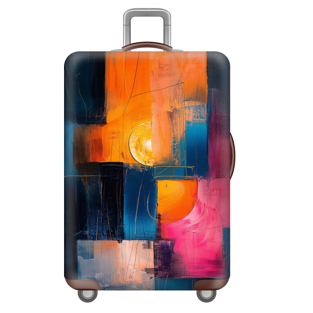 Unisex nan robust hard-shell suitcase with artistic face portrait print and 360° wheels Bowlift