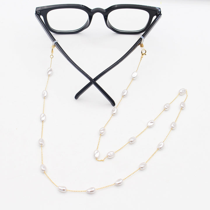 Pearl-Accented Eyewear Chain Bowlift