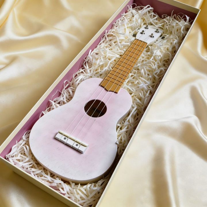 Floral-Themed Decorative Ukulele Bowlift