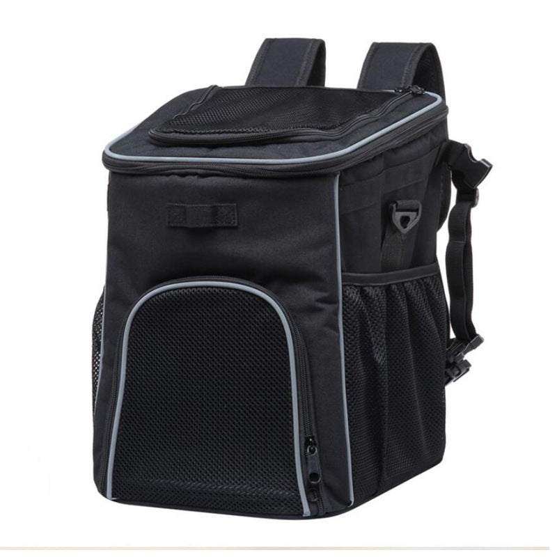 Front-Mounted Pet Carrier Bike Bag with Secure Leash Breathable Mesh Padded Base Reflective Trim Bowlift