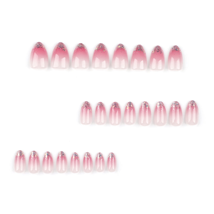 Glittering nail art with ombre effect Bowlift
