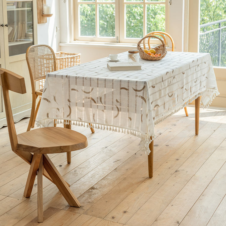 Decorative Tassel Tablecloth