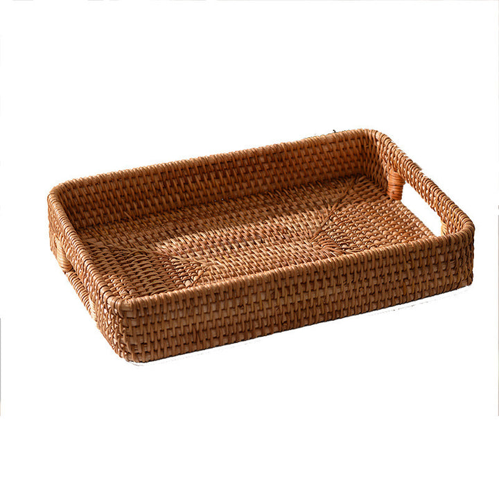 Ladies rectangular serving basket with practical handles Bowlift