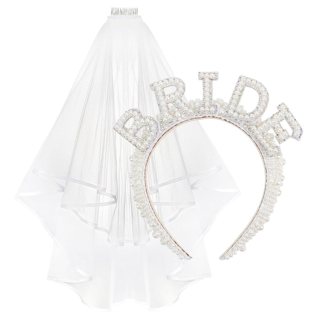 Women's Bridal Satin Ribbon with Sparkling Crystals Bowlift
