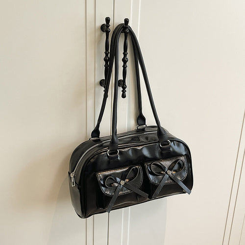 Stylish Multifunctional Handbag with Bow Detail Bowlift
