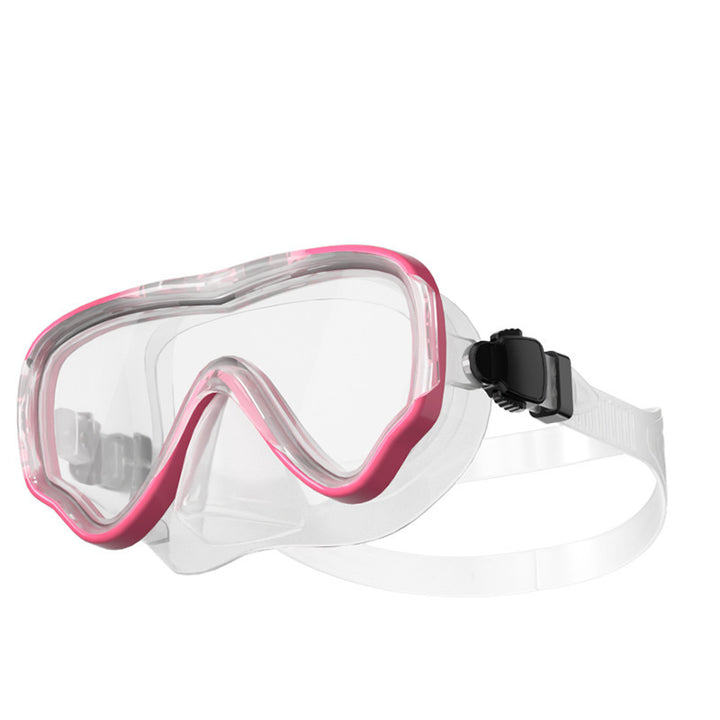 Diving mask with anti-fog technology and wide field of vision Bowlift