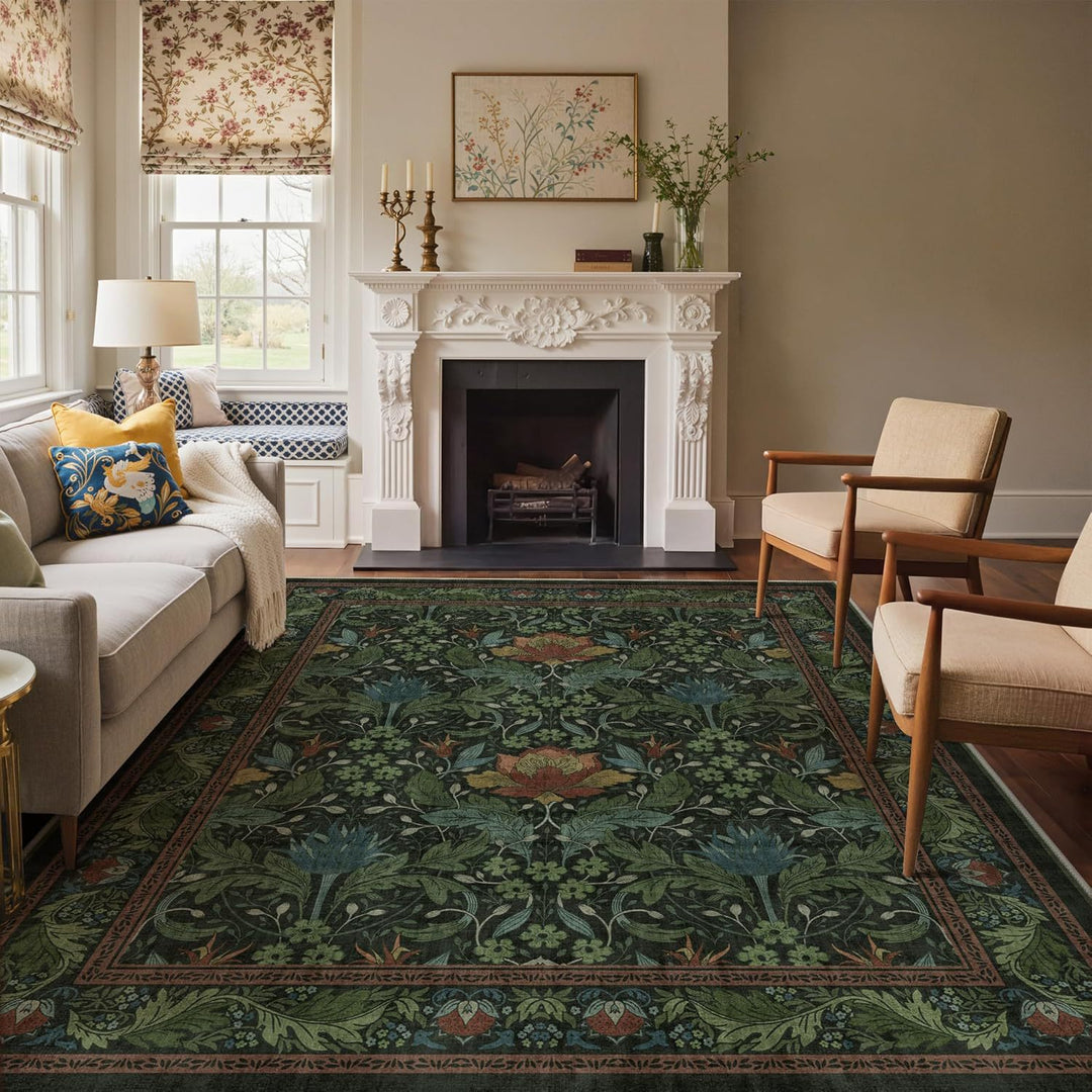 Elegant Floral Area Rug