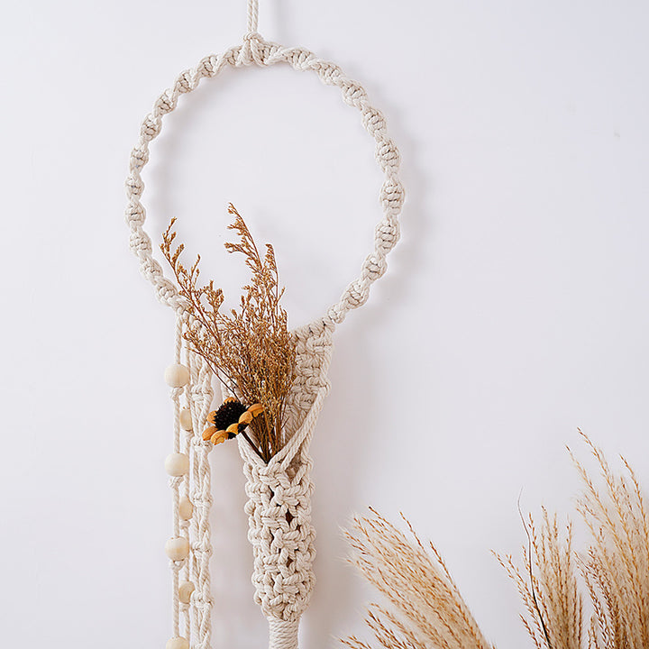 Bohemian Macramé Dreamcatcher Wall Hanging Bowlift
