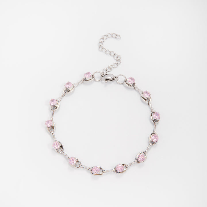 Elegant Gemstone Accent Link Bracelet Bowlift