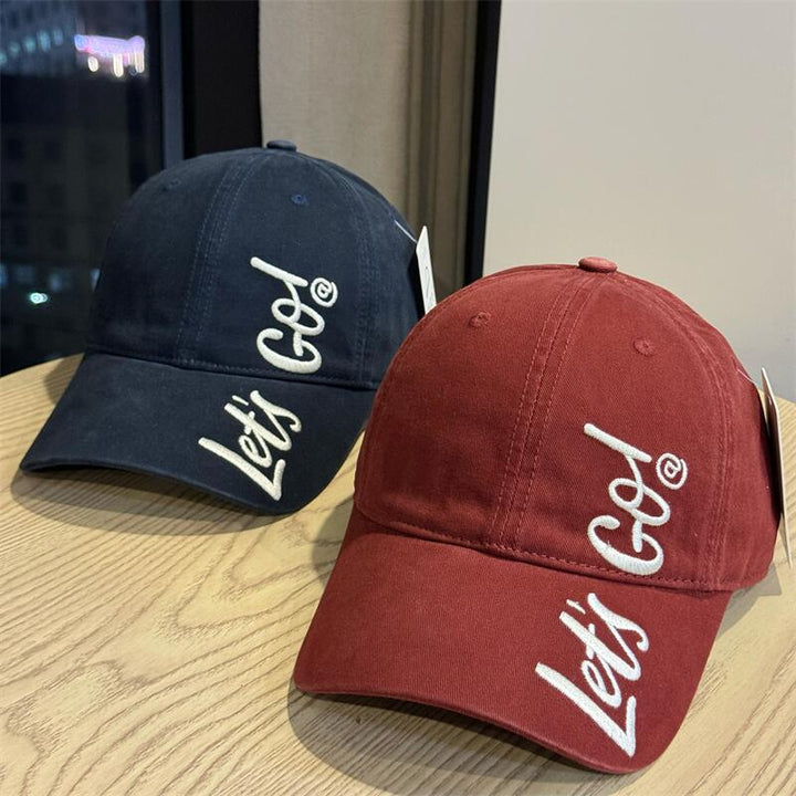 Women's Embroidered Casual Cotton Baseball Cap Bowlift