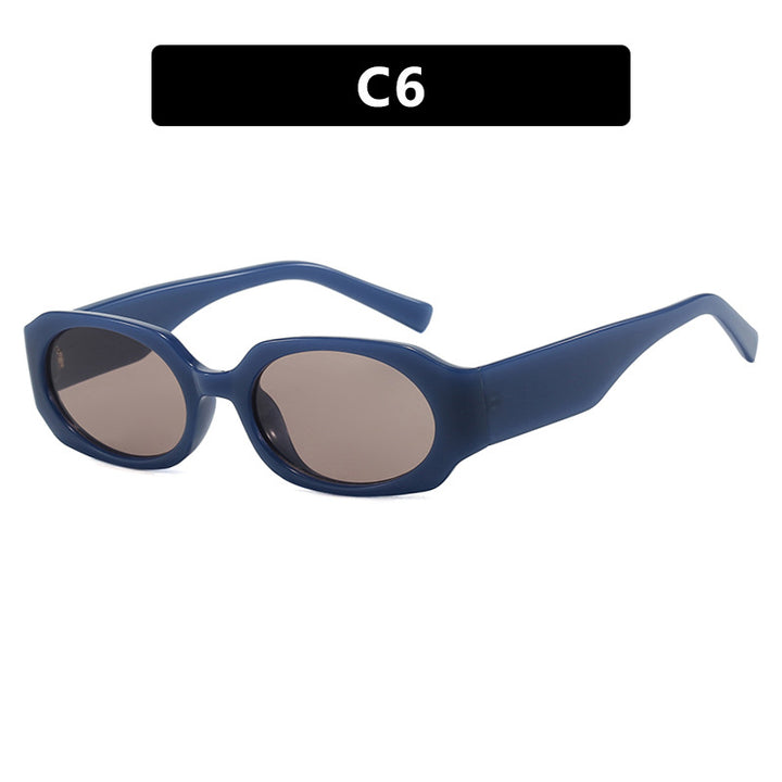 Women extravagant sunglasses in stylish retro design Bowlift
