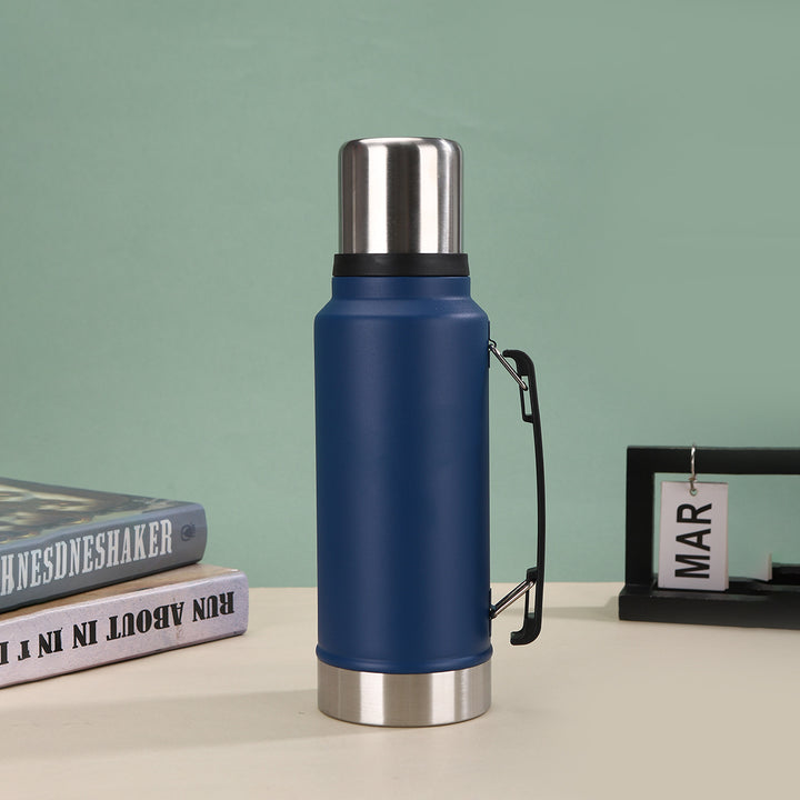 Unisex Insulated Stainless Steel Water Bottle with Carrying Handle Bowlift