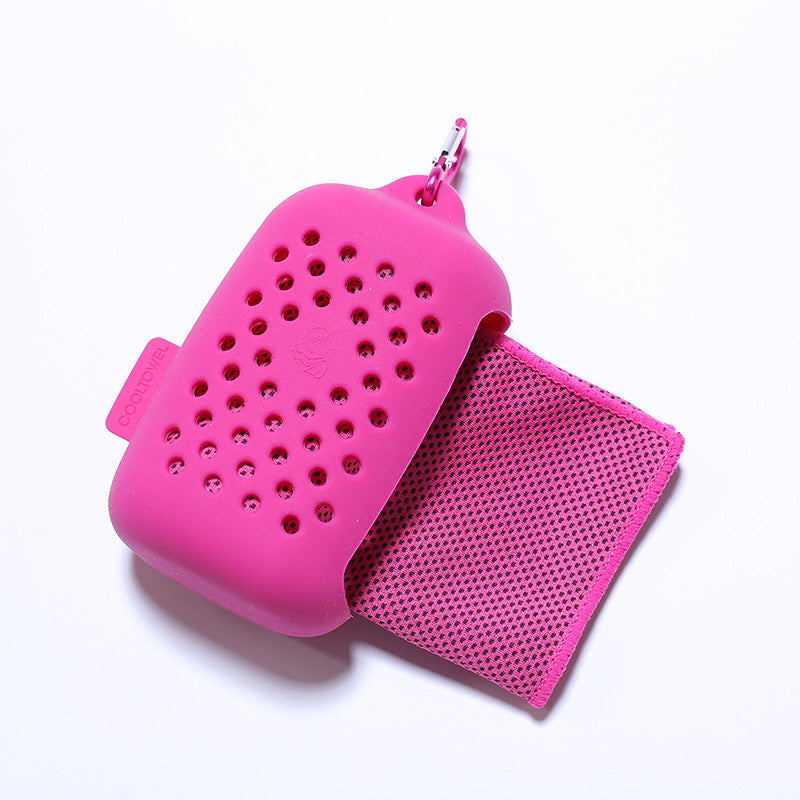 Women Portable Silicone Case with Integrated Cleaning Cloth Bowlift