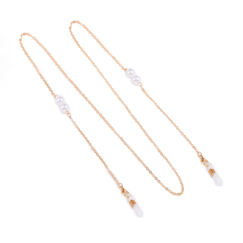 Elegant Eyewear Chain with Pearl Accents Bowlift