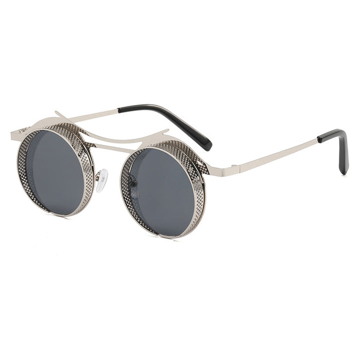 Women's fashionable round sunglasses with extravagant design Bowlift