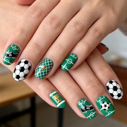 Themed Soccer Nail Art Set Bowlift