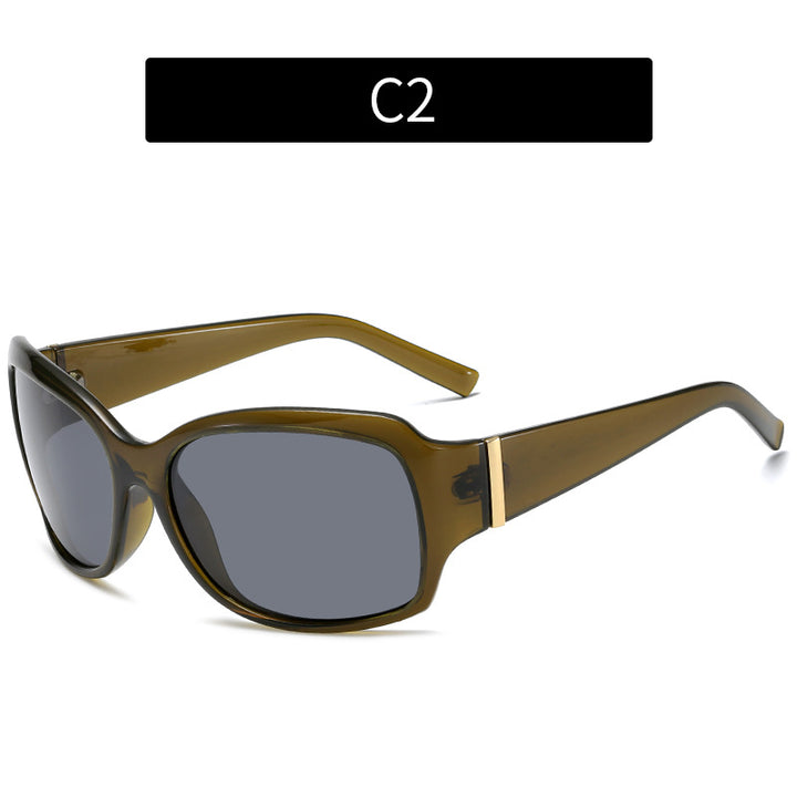 Oversized Gradient Lens Sunglasses Modern Look