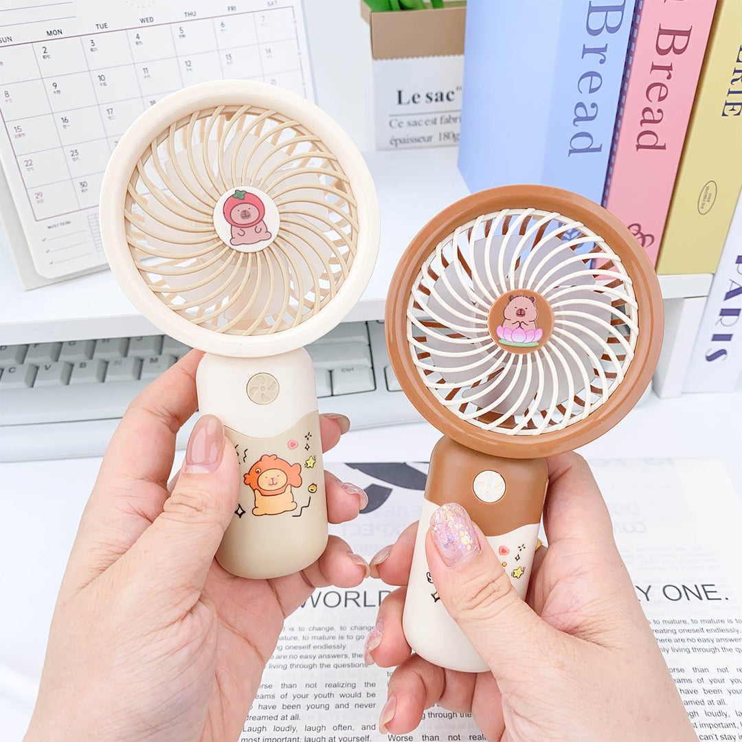 Women's portable hand fan with cute animal design Bowlift