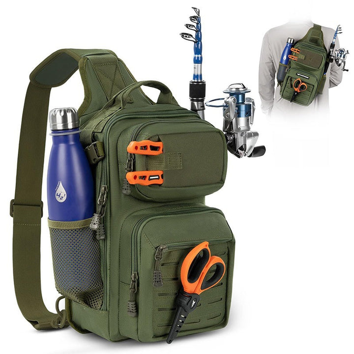 Tactical Fishing Gear Sling Bag Bowlift