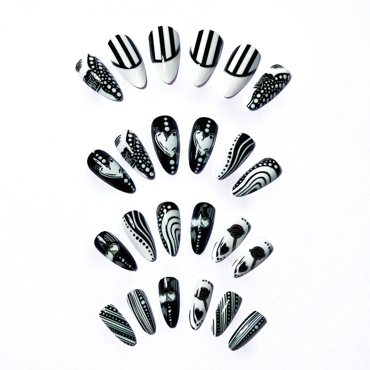 Artistic Pointed Nail Art Bowlift