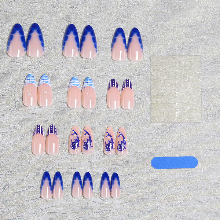 Creative Nail Art Set with Maritime Dolphin Design Bowlift