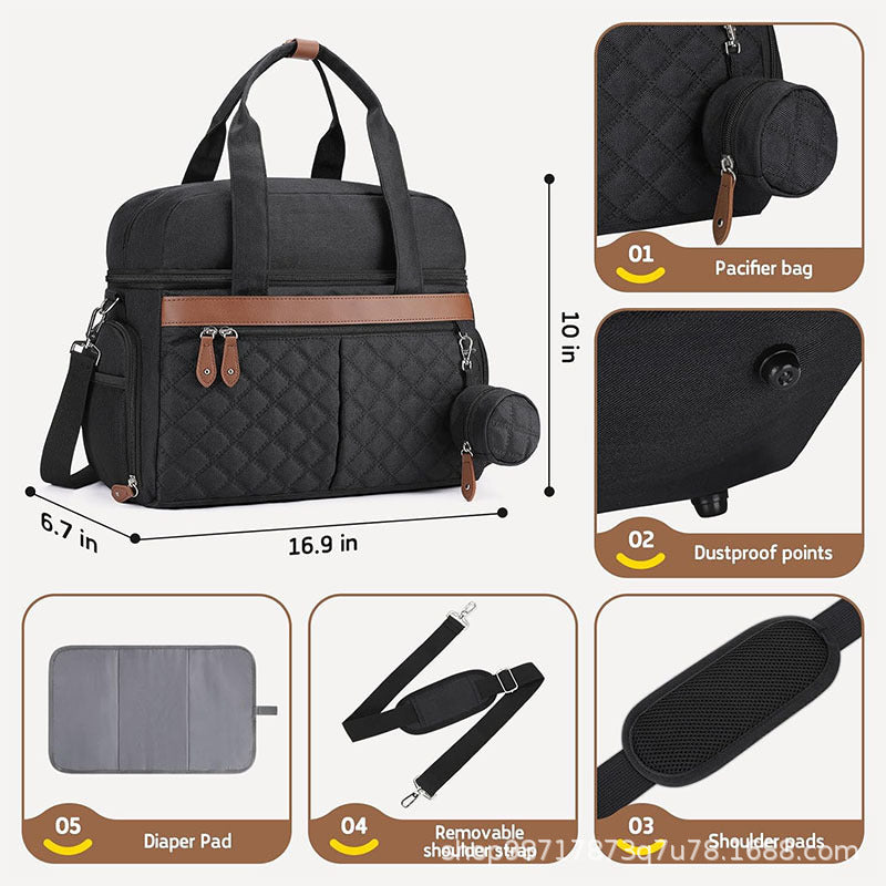 Multifunctional Nursing Bag with Insulated Interior Bowlift