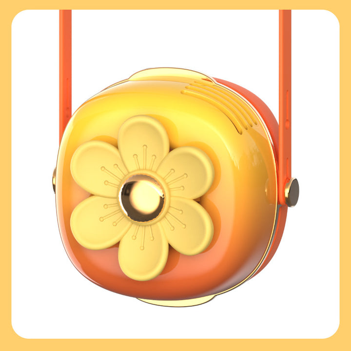 Ladies Portable Fan Lamp in Flower Design Bowlift
