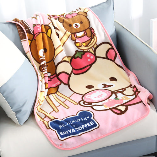 Plush Cartoon Character Throw Blanket