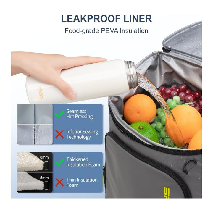 Insulated cooler backpack with practical organizer pockets Bowlift