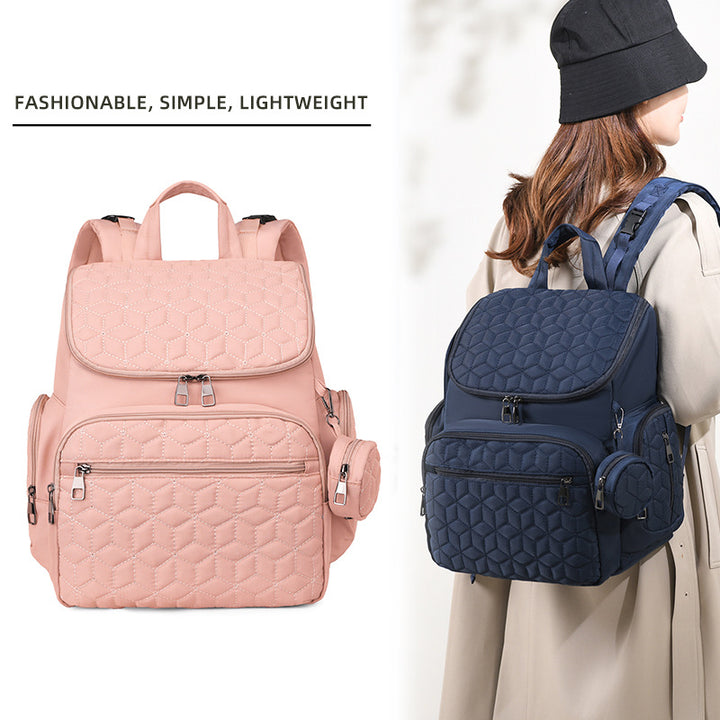 Quilted Multi-Compartment Backpack Bowlift