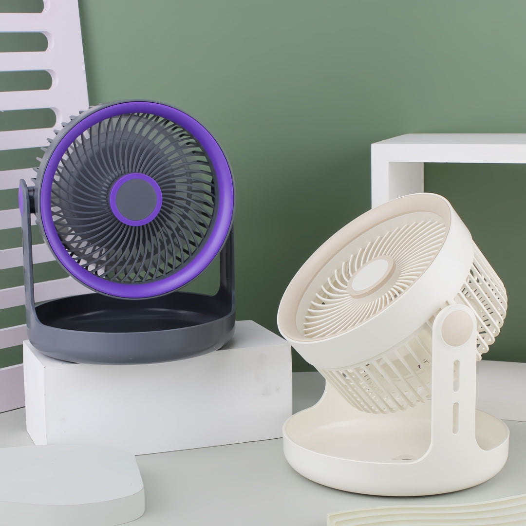 Women's Portable Table Fan with Flexible Tilt Mechanism Bowlift