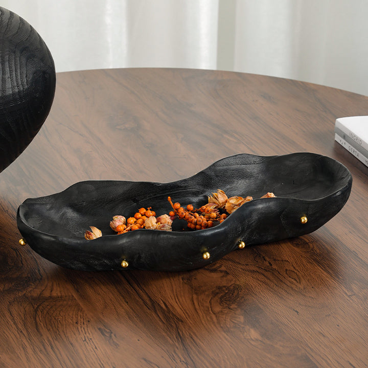 Decorative Serving Bowl with Sculptural Design