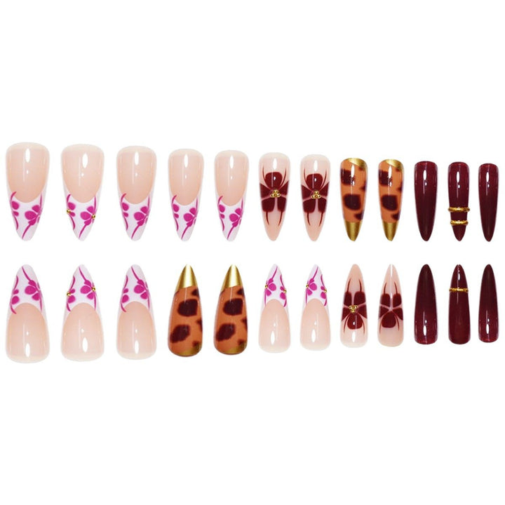 Artistic Long Stiletto Press-On Nail Extensions Bowlift