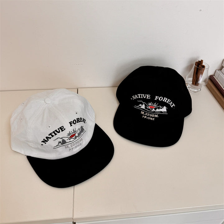 Men's Embroidered Outdoor Adventure Baseball Cap Bowlift