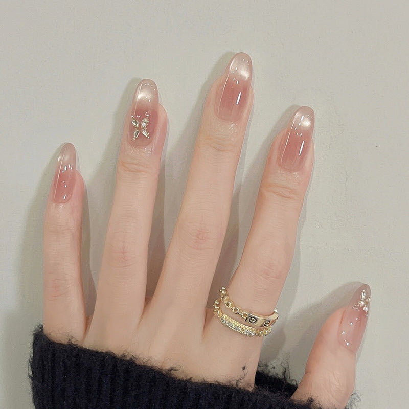 Premium Glamorous Press-On Nail Extensions Bowlift