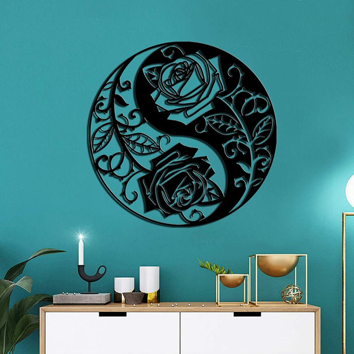 Black Metal Wall Art Home Decor | Bowlift