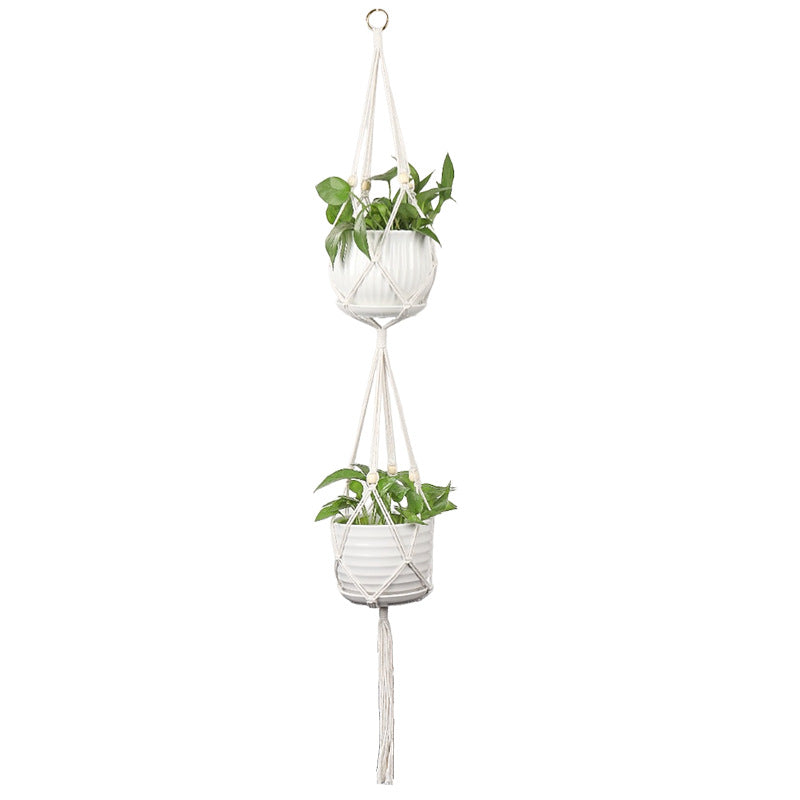 Plant-hanging macrame shelf Bowlift