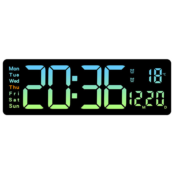 Funk alarm clock with large LED display and temperature display Bowlift