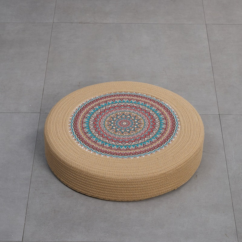 Beef Artificial Leather Pouf Bowlift