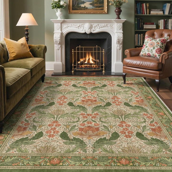Elegant Floral Area Rug